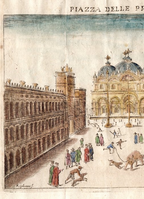 Europa - Italien / Venezia / Piazza San Marco; M. Cadorin - Piazza delle Procurative - 1651-1660