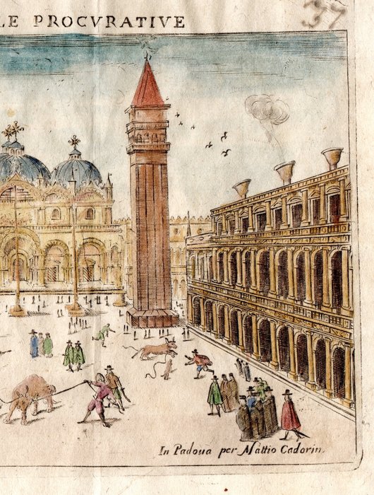 Europa - Italien / Venezia / Piazza San Marco; M. Cadorin - Piazza delle Procurative - 1651-1660