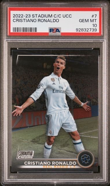 2022/23 - Topps - Stadium Club Chrome UCL - Cristiano Ronaldo - #7 - 1 Graded card - PSA 10