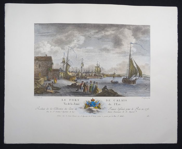 Europa - Frankrig / Calais; Nicolas Ozanne / Yves-Marie Le Gouaz - Le Port de Calais - 1761-1780