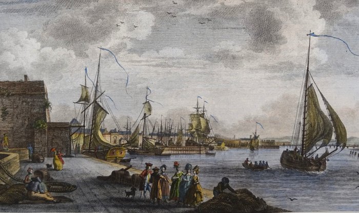 Europa - Frankrig / Calais; Nicolas Ozanne / Yves-Marie Le Gouaz - Le Port de Calais - 1761-1780