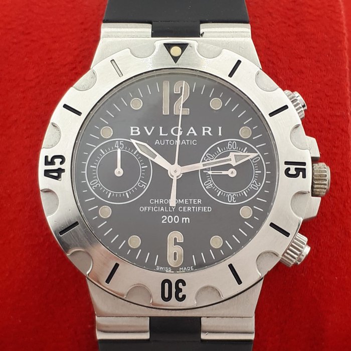 Bvlgari - Diagono Scuba Diver Chronograph Automatic - SCB 38 S - Mænd - 2011-nu