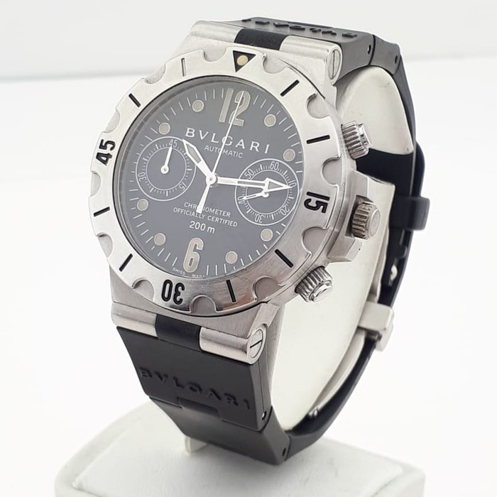 Bvlgari - Diagono Scuba Diver Chronograph Automatic - SCB 38 S - Mænd - 2011-nu