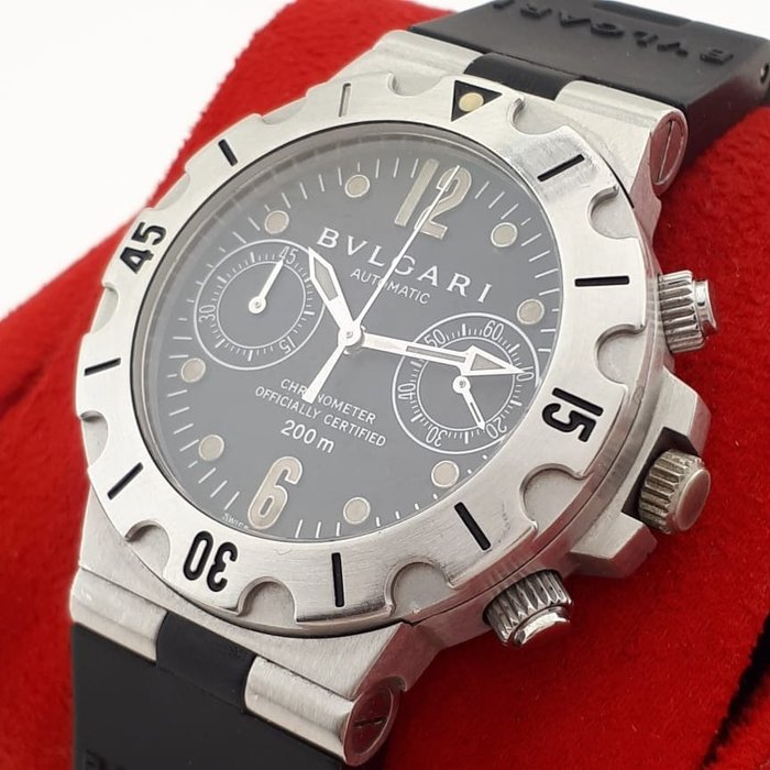 Bvlgari - Diagono Scuba Diver Chronograph Automatic - SCB 38 S - Mænd - 2011-nu