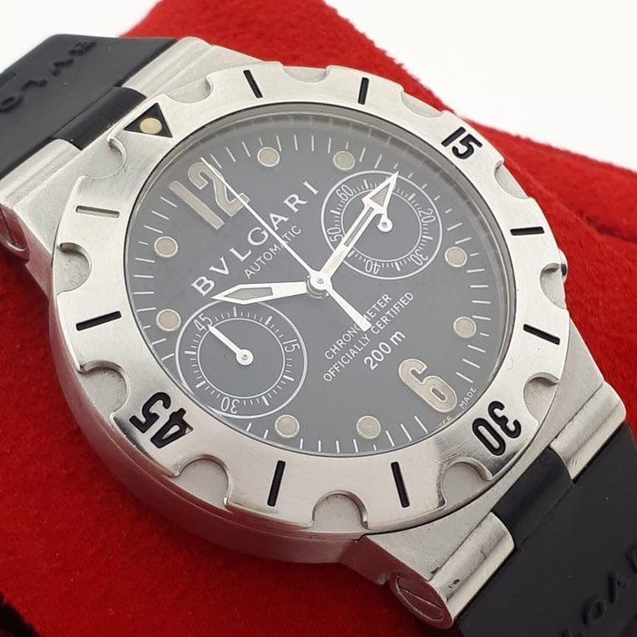 Bvlgari - Diagono Scuba Diver Chronograph Automatic - SCB 38 S - Mænd - 2011-nu