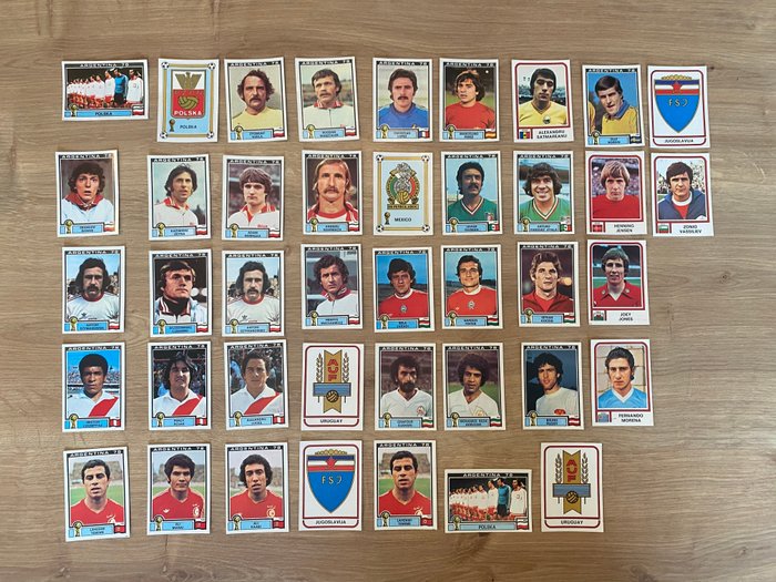 Panini - World Cup Argentina 78 - 41 Loose stickers