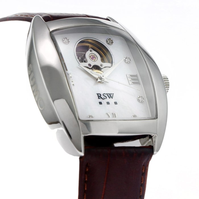 RSW - SUMO - Swiss Automatic Open-heart watch - RSW7200-SL-7 - Dark Brown Strap - Ingen mindstepris - Mænd - 2011-nu