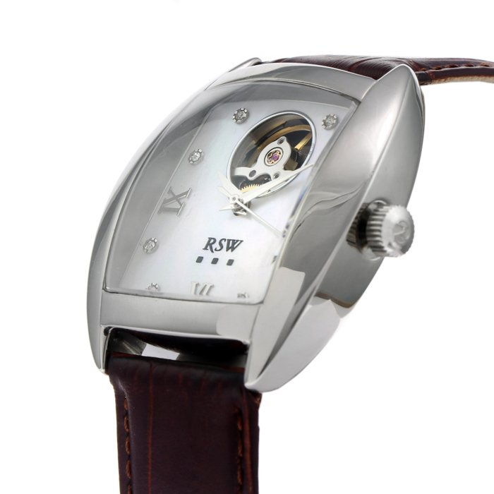 RSW - SUMO - Swiss Automatic Open-heart watch - RSW7200-SL-7 - Dark Brown Strap - Ingen mindstepris - Mænd - 2011-nu