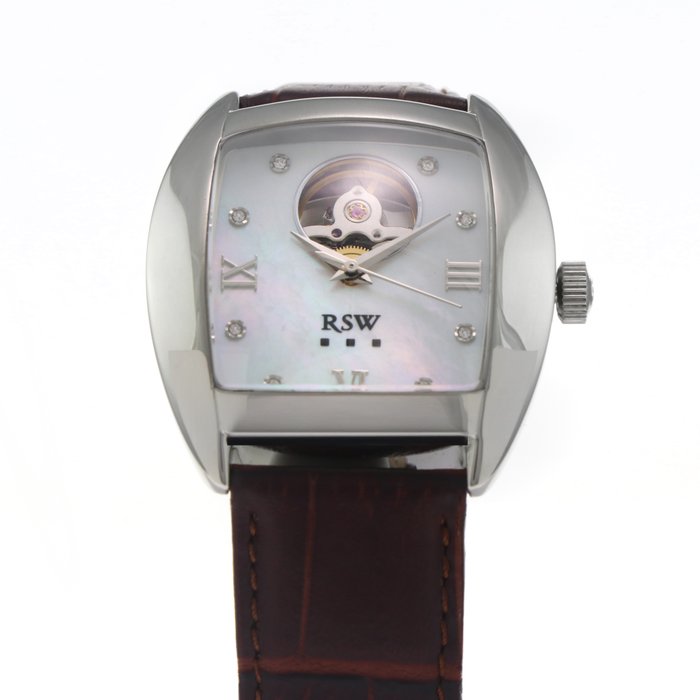 RSW - SUMO - Swiss Automatic Open-heart watch - RSW7200-SL-7 - Dark Brown Strap - Ingen mindstepris - Mænd - 2011-nu