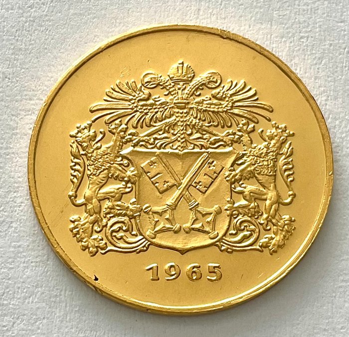 Tyskland. 1965 - Goldmedaille Regensburg - 3,45 g .986