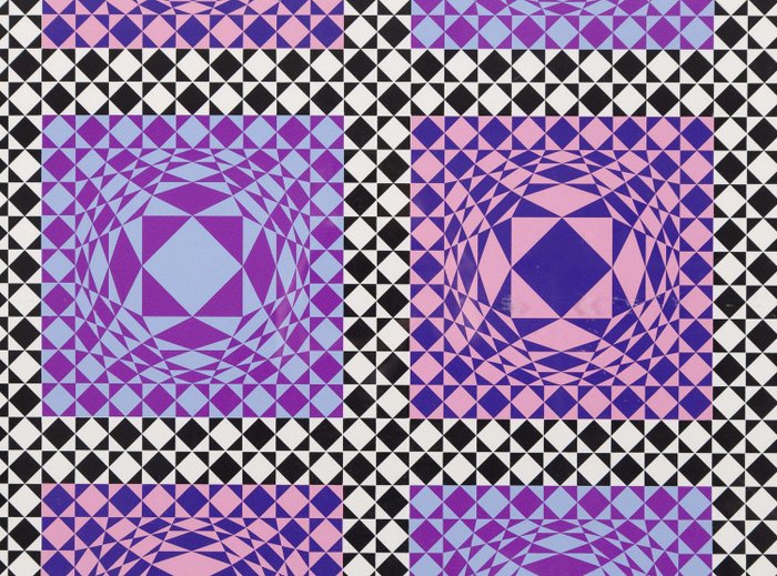 Victor Vasarely (1906-1997) - Jatek Jalons VI