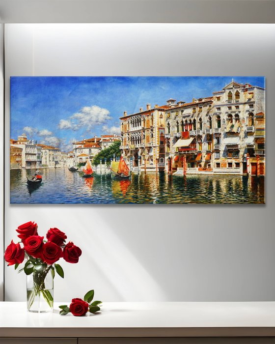 CleliaArt - Venetian Canal View