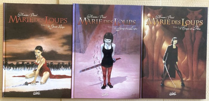 Marie des Loups T1  à T3 + 2x dédicace - Série complète - 3x C - 3 Album - Første udgave - 2004/2005