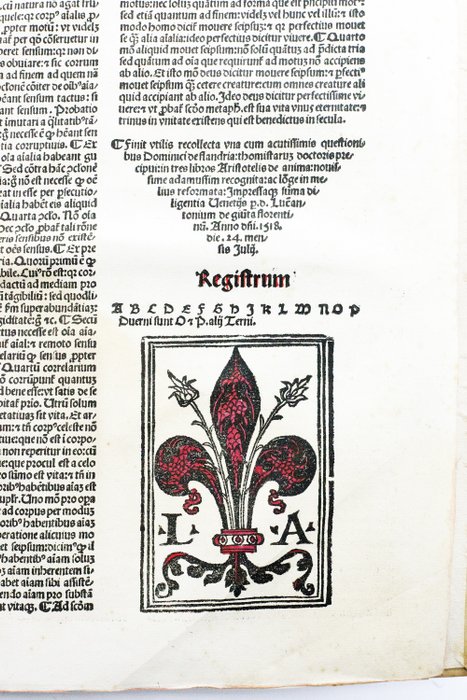 Tommaso D'Aquino - [Post Incunable] Super Anima - 1518