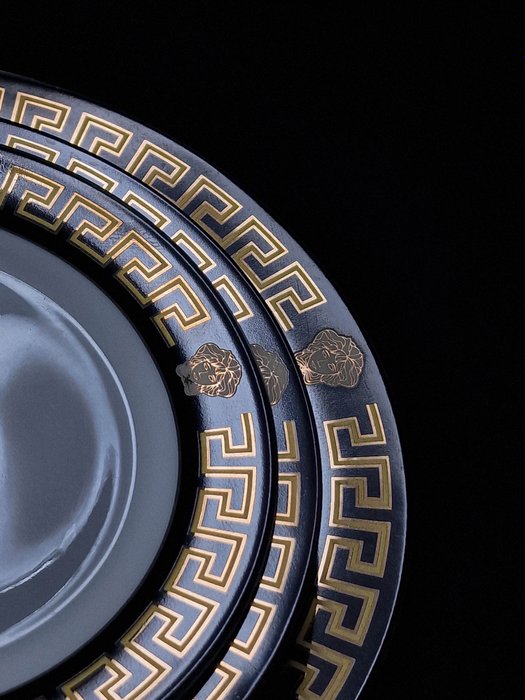 Da Vinci Collection - Middagssæt (6) - Nero Limited Edition - Porcelæn