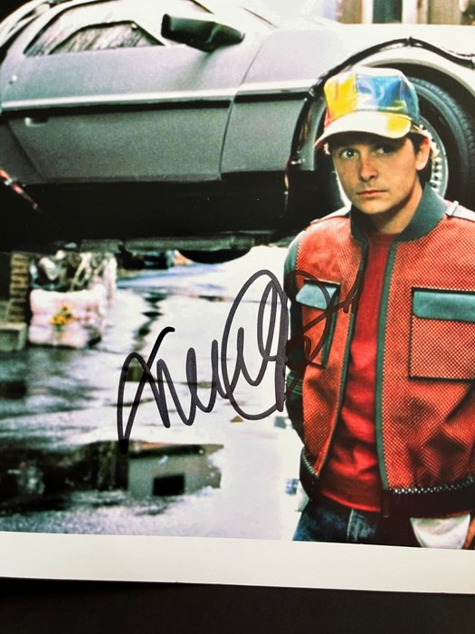 Tilbage til fremtiden, Michael J. Fox (Marty McFly) - Signed in Person - with PSA/DNA Certificate - Autograph, photo - No Reserve!