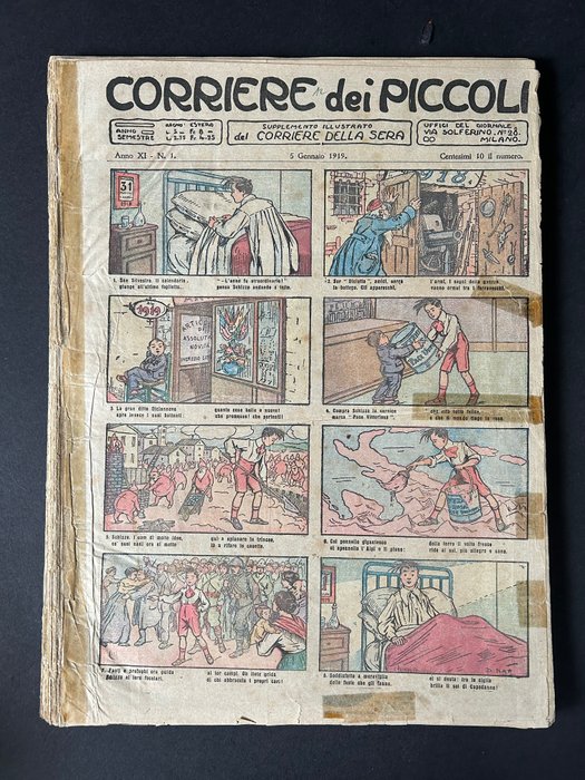 Corriere dei Piccoli 190x fascicoli - 190 Magasiner - Første udgave - 1919/1949