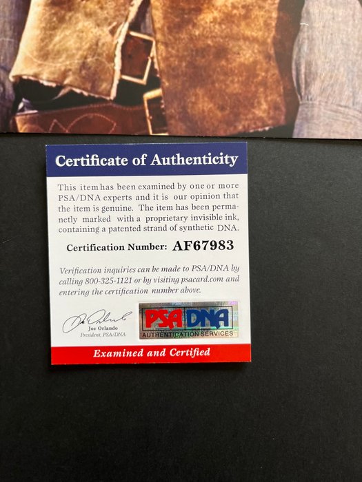 A Fistful of Dollars - Clint Eastwood - Signed in Person - with PSA/DNA Certificate - Autograph, photo - No Reserve!