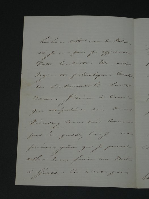 Achille Fould - Lettre autographe signée de 3 pages, "On a pris un parti que je regrette" - 1863