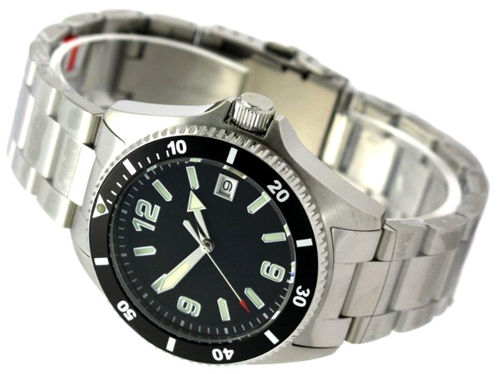 Professional Automatic Diving Watch 20 ATM Made in Germany Taucheruhr Werk: Seiko 21034 - EP3855 21034 - Ingen mindstepris - Mænd - 2011-nu