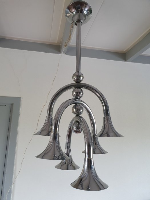 Lampe - Metal - Trompet lysekrone