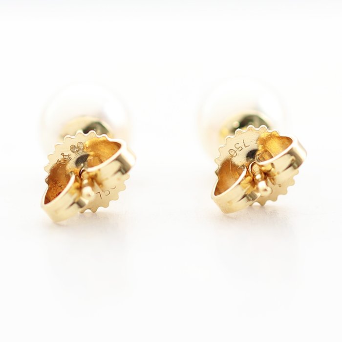 Tiffany  Co. - Øreringe - Pearl Earrings - 18 kraat Gulguld