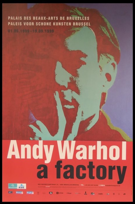 Andy Warhol (after) - Affiche originale d'exposition - Andy Warhol : a factory - 1999