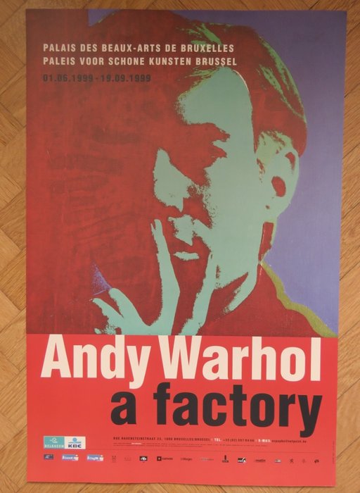 Andy Warhol (after) - Affiche originale d'exposition - Andy Warhol : a factory - 1999