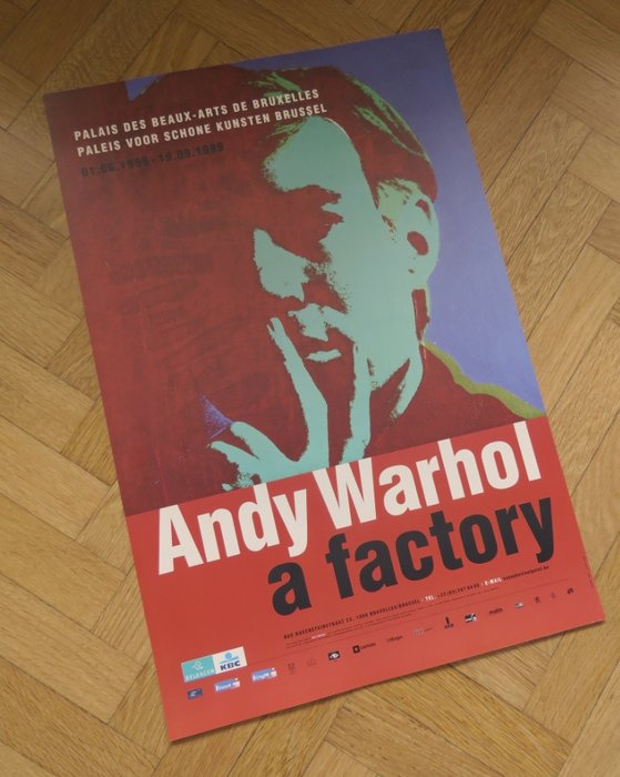 Andy Warhol (after) - Affiche originale d'exposition - Andy Warhol : a factory - 1999