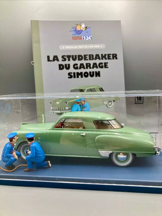 Modelbil - Voiture Tintin 1/24 "La Studebaker du garage Simoun".