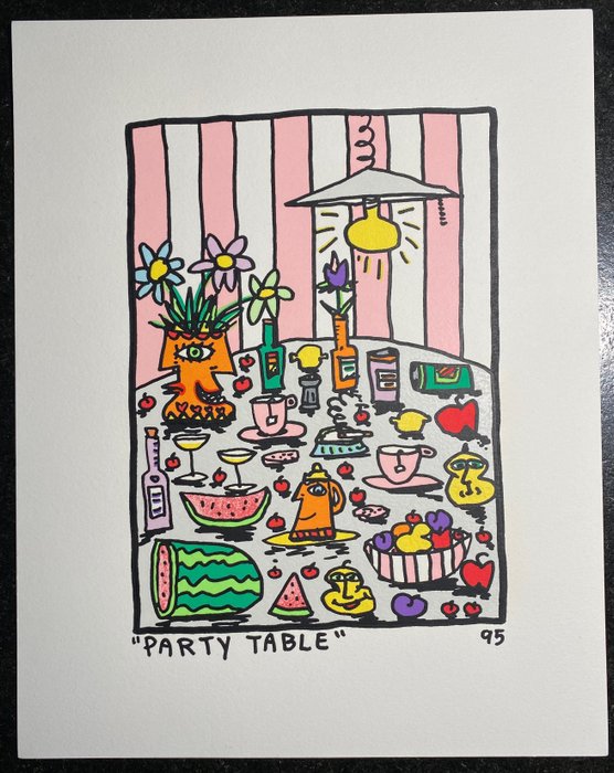 James Rizzi (1950-2011) - Party Table