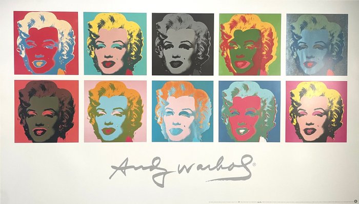 Andy Warhol (after) - Ten Marilyns II (XL Size) - TeNeues licensed offset print