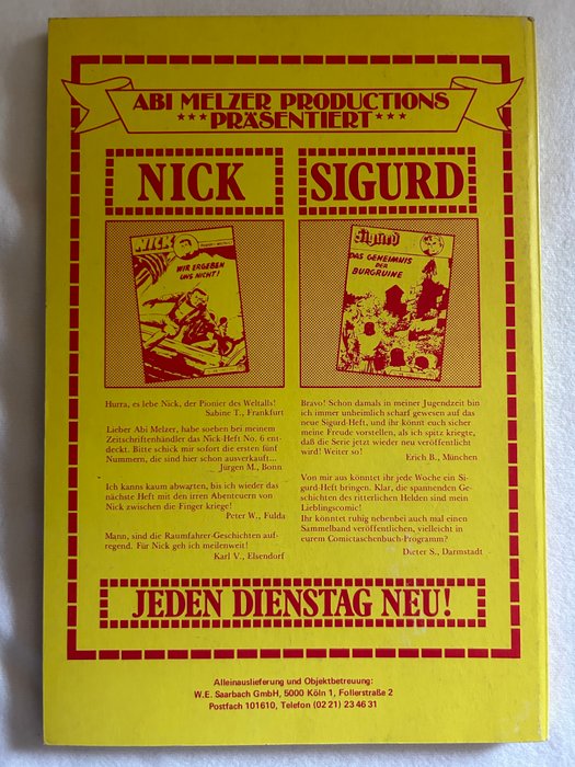 Nick Pionier des Weltalls / Sigurd - Nick Sammelband 1 / Sigurd Sammelband 1 - 2 Album - 1976