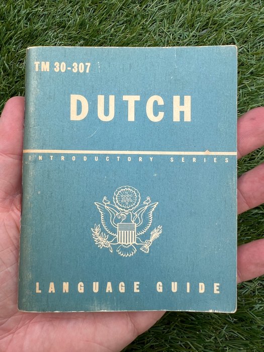 WW2 US Army Issue Soldiers Dutch Language Guide - Airborne - Ranger - Market Garden - Nijmegen - 1943