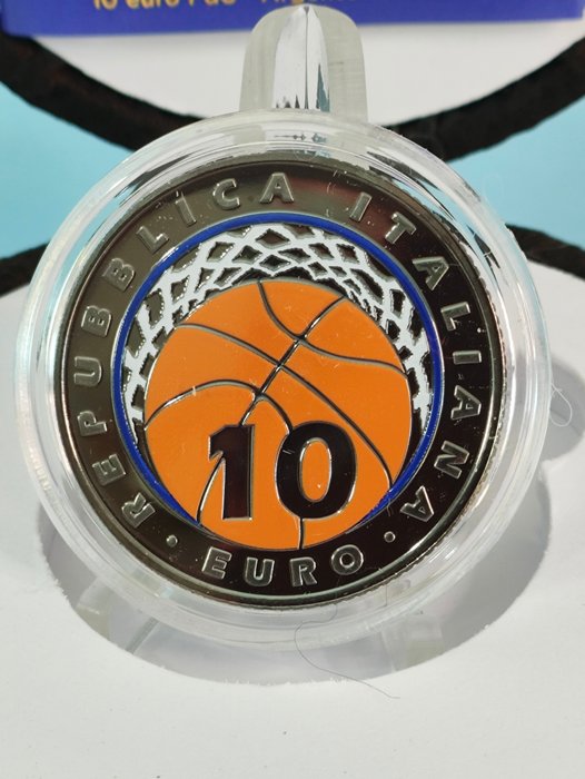 Italien. 10 Euro 2021 "100° Federazione Italiana Basket"  (Ingen mindstepris)