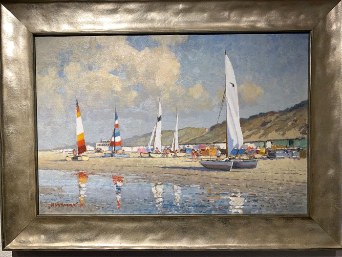 Willem Heytman (1950) - Catamarans op het strand