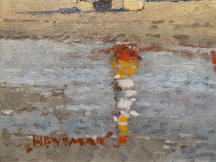 Willem Heytman (1950) - Catamarans op het strand