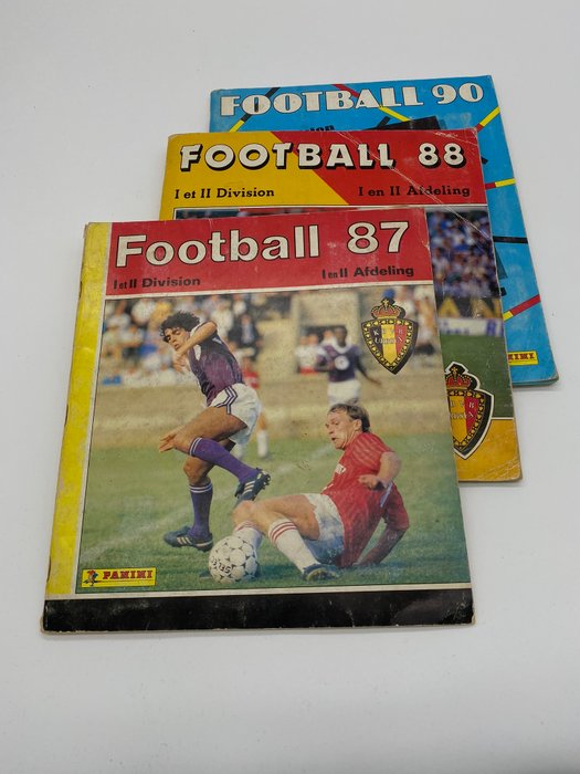 Panini - Football 87/88/90 BELGIQUE Championnat - 3 Complete Album