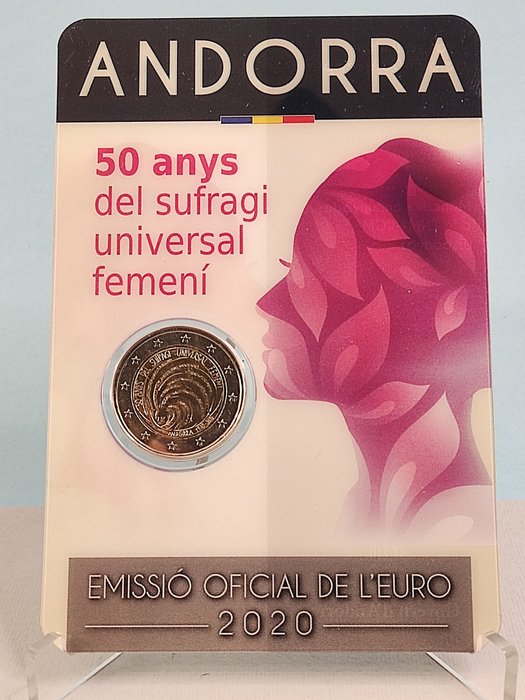 Andorra. 2 Euro 2020 "Ibero-American Summit" + "50 Years of Women's Voting" (2 monete)  (Ingen mindstepris)