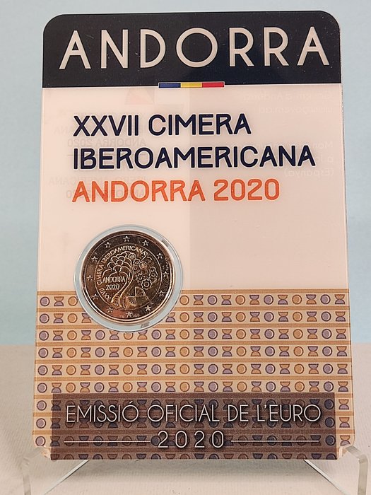 Andorra. 2 Euro 2020 "Ibero-American Summit" + "50 Years of Women's Voting" (2 monete)  (Ingen mindstepris)