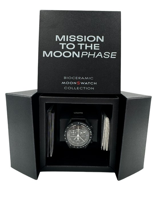 Swatch - Omega x Swatch - Mission to the Moonphase (Black Snoopy) - Ingen mindstepris - SO33B700 - Unisex - 2011-nu