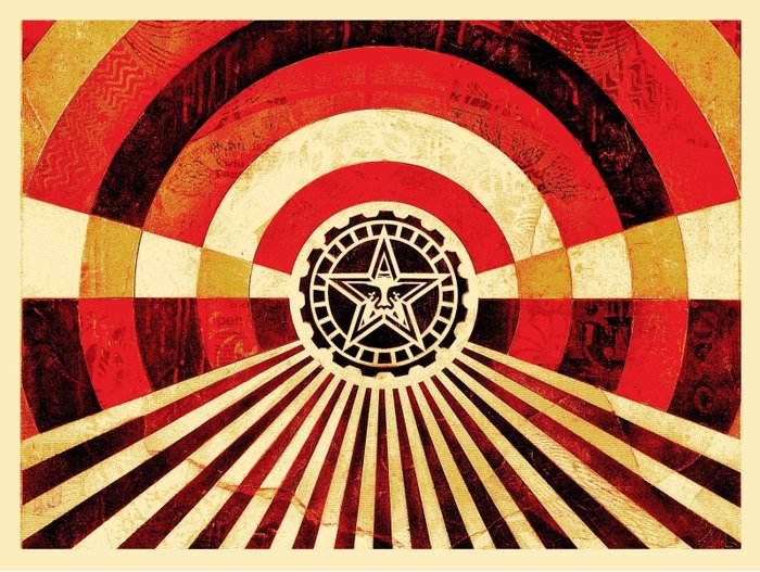 Shepard Fairey (OBEY) (1970) - Tunnel Vision (Gold)