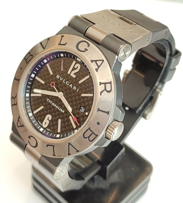 Bvlgari - Diagono - Ingen mindstepris - Titanium TI 44 TA - Mænd - 2000-2010