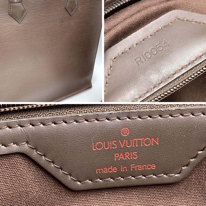 Louis Vuitton - Vintage Brown Epi Leather Sac Plat GM Shopping Bag - Shoppingtaske