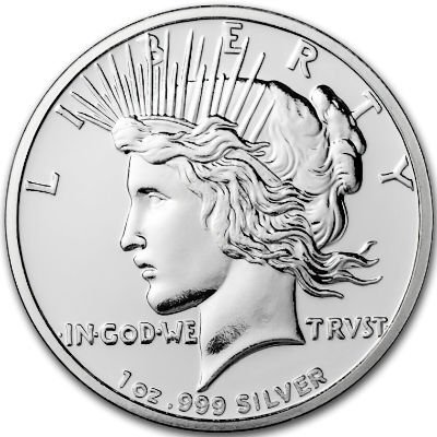 Förenta staterna. Silver medal ND Peace Dollar, 1 Oz (.999)  (Ingen mindstepris)