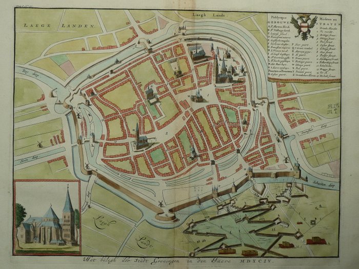 Holland - Groningen; Jan Luyken - Het belegh der Stadt Groningen - 1681-1700