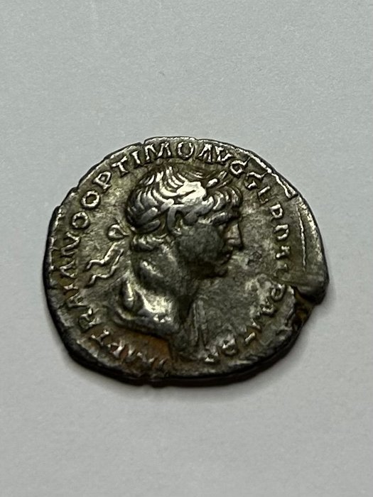 Romarriket. Trajan (AD 98-117). Denarius Rome - Mars  (Ingen mindstepris)