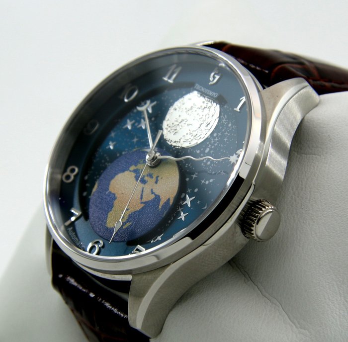 Tecnotempo - "Eclipse" Moon Phase - - TT50ECBL (blue dial) - Mænd - 2011-nu