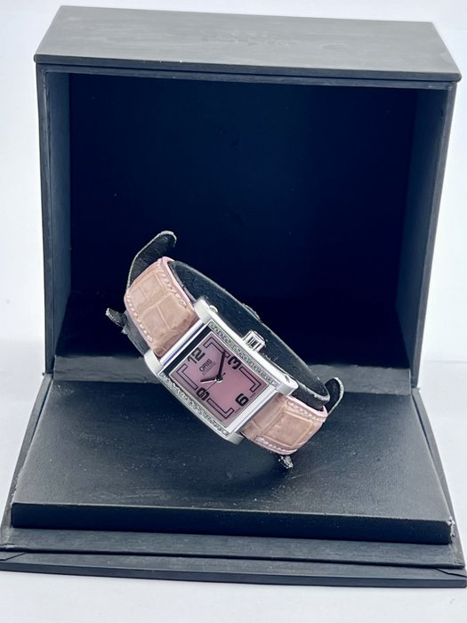 Oris - Miles Rectangular Pink Mother of pearl dial Diamond Lady - - 7536 - Kvinder - 2011-nu