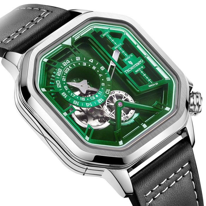 Tecnotempo - "Dynamic Shuttle" Automatic Engine - - TT.SH.GR (green dial) - Mænd - 2011-nu